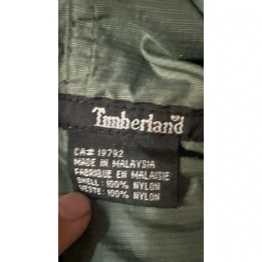 Vintage Timberland Weather Gear Wind Breaker Nylon Drawstring Pullover Quarter